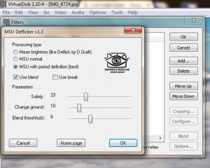 Virtualdub MSU deflicker