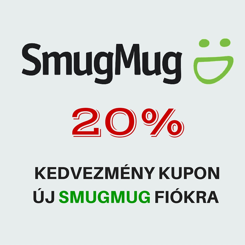 20% kedvezmény kupon Smugmug előfizetésre