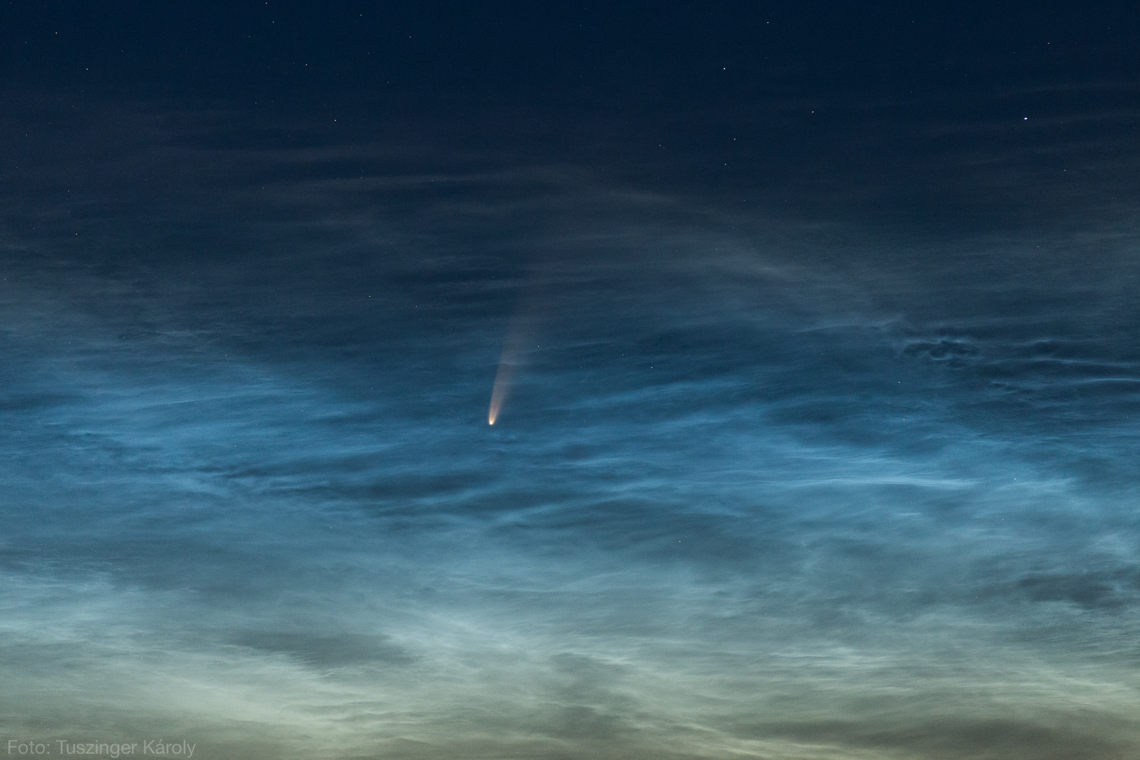 Tuszinger Károly fotója a C/2020 F3 (NEOWISE) üstökösről