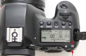 autofókuszpont választó gomb Canon 6D-n