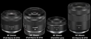 Canon RF fényerős fix objektívek