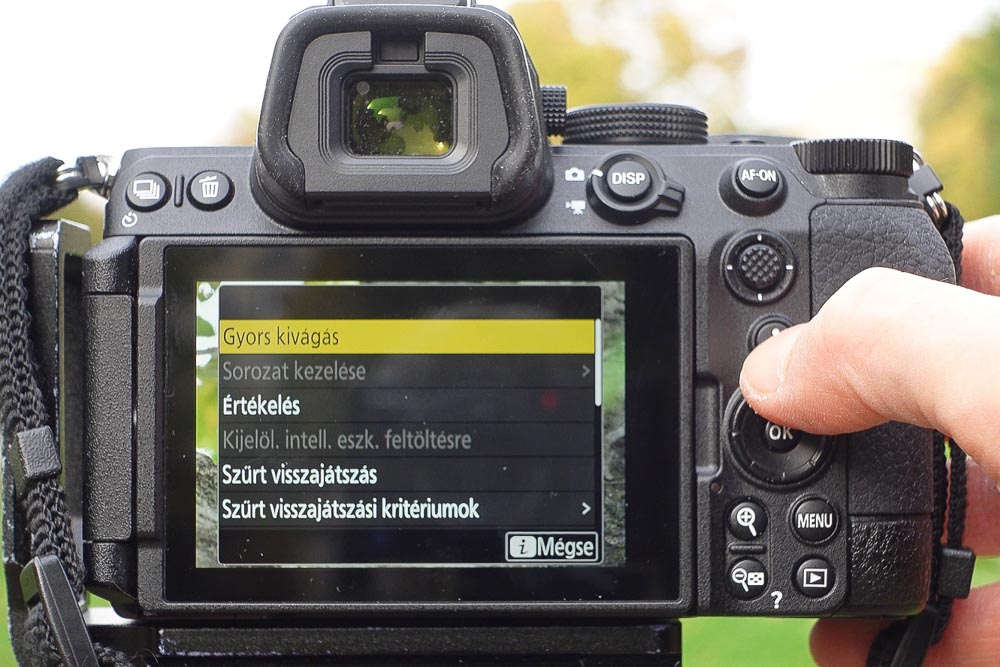 Nikon Z5 II belenagyítás és vágás a fotóba