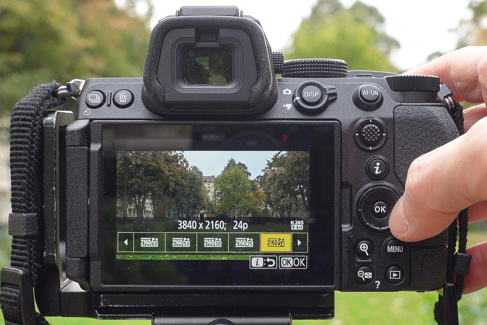 Nikon Z vázak videó fps és 4k full-hd